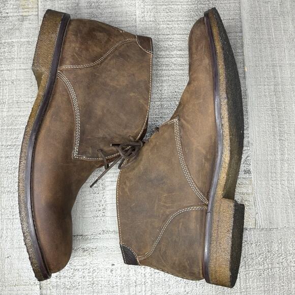 Johnston Murphy Mens Copeland Chukka Boots Nubuck Leather Brown Sz 10 main image 6